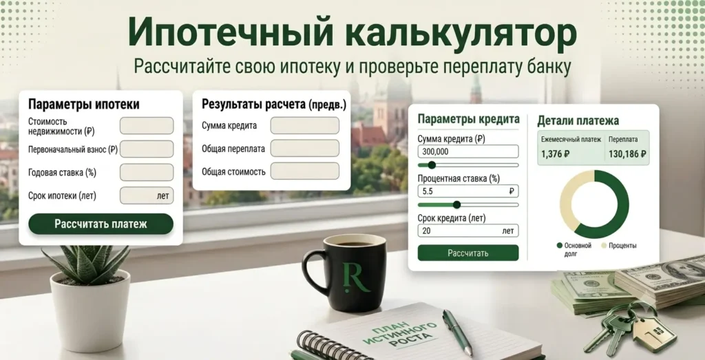 калькулятор ипотеки, ипотечный калькулятор, финансовый калькулятор онлайн, калькулятор финансовой безопасности, расчет личных финансов