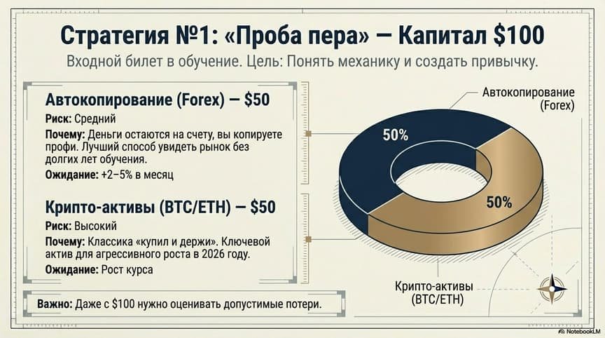куда вложить 100 долларов, инвестиции с малым капиталом
