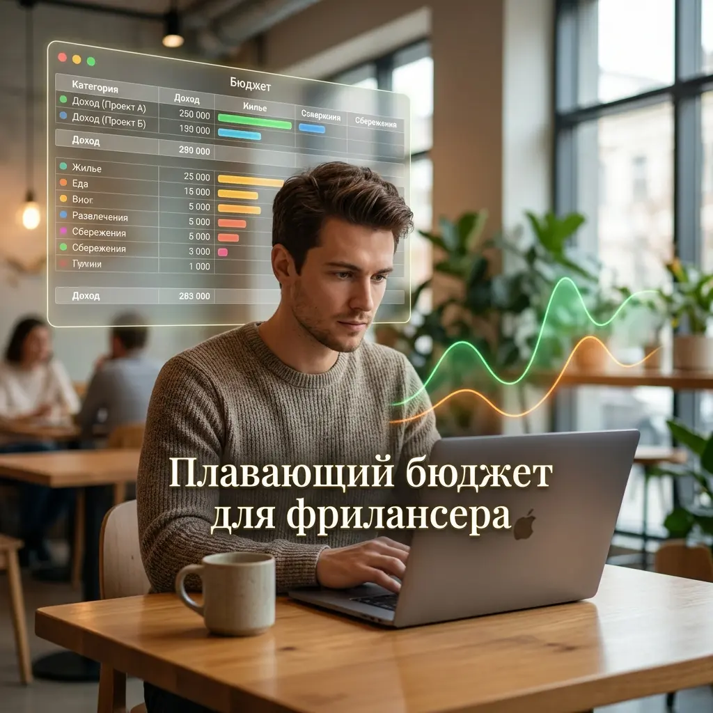 как вести бюджет при нестабильном доходе; шаблон бюджета фрилансера; распределение дохода фрилансера; бюджет при нерегулярном доходе