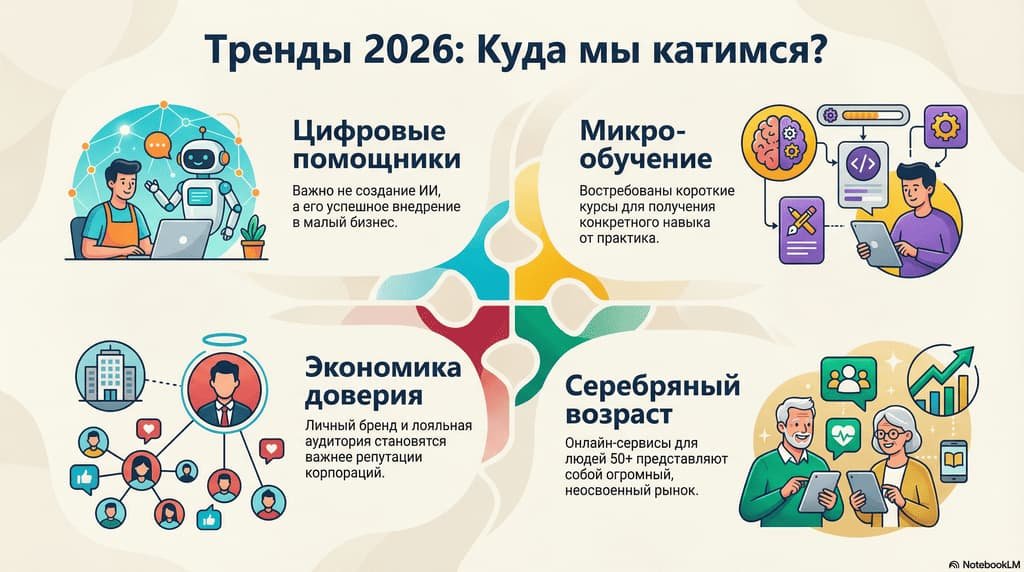бизнес Online 2025-2026, тренды 2026 года, финансовое управление, фриланс, инвестирование