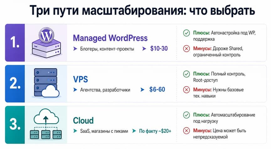 скорость сайта, хостинг оптимизация, CDN Cloudflare для WordPress, как ускорить сайт бесплатно, безопасность WordPress 2026, автоматические бэкапы сайта, когда переходить с shared на VPS, UpdraftPlus настройка, хостинг с ежедневными бэкапами